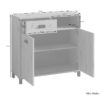 Kommode WELLNESS Eiche Artisan Nachbildung schwarz schwarz anthrazit B/H/T: ca. 80,5x77,5x31 cm – Bild 4