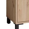 Kommode WELLNESS Eiche Artisan Nachbildung schwarz schwarz anthrazit B/H/T: ca. 80,5x77,5x31 cm – Bild 5