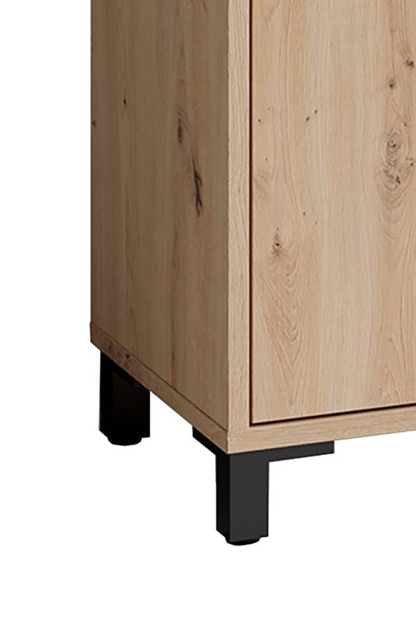 Kommode WELLNESS Eiche Artisan Nachbildung schwarz schwarz anthrazit B/H/T: ca. 80,5x77,5x31 cm – Bild 5