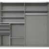 Schwebetürenschrank Bamberg Graphit Eiche Flagstaff Nachbildung B/H/T: ca. 180x198x65 cm Schwebetürenschrank Bamberg Graphit Eiche Flagstaff Nachbildung B/H/T: ca. 180x198x65 cm – Bild 3