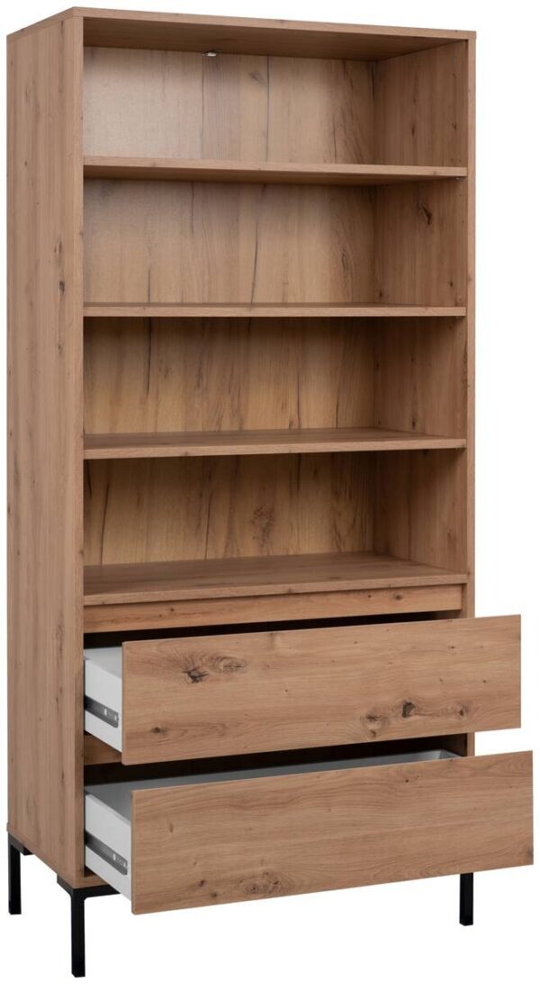 Regal Korsika Eiche Artisan Nachbildung B/H/T: ca. 78x165x40 cm – Bild 5