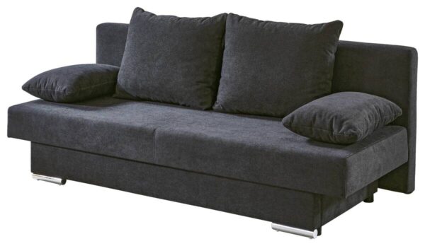 Schlafsofa Grenoble anthrazit Microfaser B/H/T: ca. 190x38x70 cm – Bild 2
