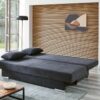 Schlafsofa Grenoble anthrazit Microfaser B/H/T: ca. 190x38x70 cm – Bild 3