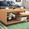 Couchtisch Stango buche Nachbildung B/H/T: ca. 80x40x50 cm – Bild 3