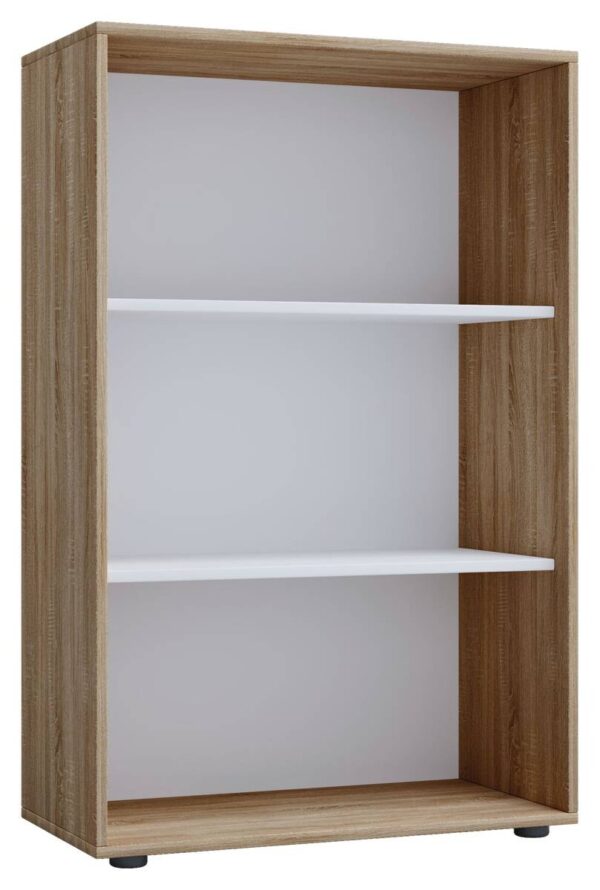 Regal Lona XL ohne Türen Eiche Sonoma Nachbildung weiß B/H/T: ca. 70x110x37 cm – Bild 2