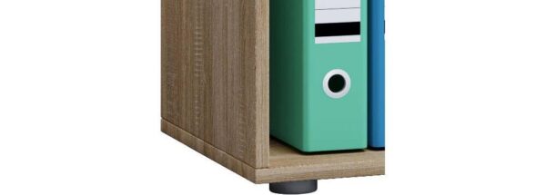 Regal Lona XL ohne Türen Eiche Sonoma Nachbildung weiß B/H/T: ca. 70x110x37 cm – Bild 3