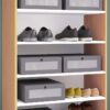 Schuhregal Lona buche Nachbildung weiß B/H/T: ca. 70x110x37 cm Schuhregal Lona buche Nachbildung weiß B/H/T: ca. 70x110x37 cm – Bild 3