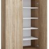Schuhschrank Lona Eiche Sonoma Nachbildung weiß B/H/T: ca. 70x110x39 cm Schuhschrank Lona Eiche Sonoma Nachbildung weiß B/H/T: ca. 70x110x39 cm – Bild 2