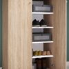 Schuhschrank Lona Eiche Sonoma Nachbildung weiß B/H/T: ca. 70x110x39 cm Schuhschrank Lona Eiche Sonoma Nachbildung weiß B/H/T: ca. 70x110x39 cm – Bild 3