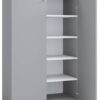 Schuhschrank Lona grau weiß B/H/T: ca. 70x110x39 cm – Bild 2