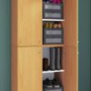 Schuhschrank Lona buche weiß B/H/T: ca. 70x223x39 cm – Bild 3