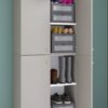 Schuhschrank Lona grau weiß B/H/T: ca. 70x223x39 cm Schuhschrank Lona grau weiß B/H/T: ca. 70x223x39 cm – Bild 2