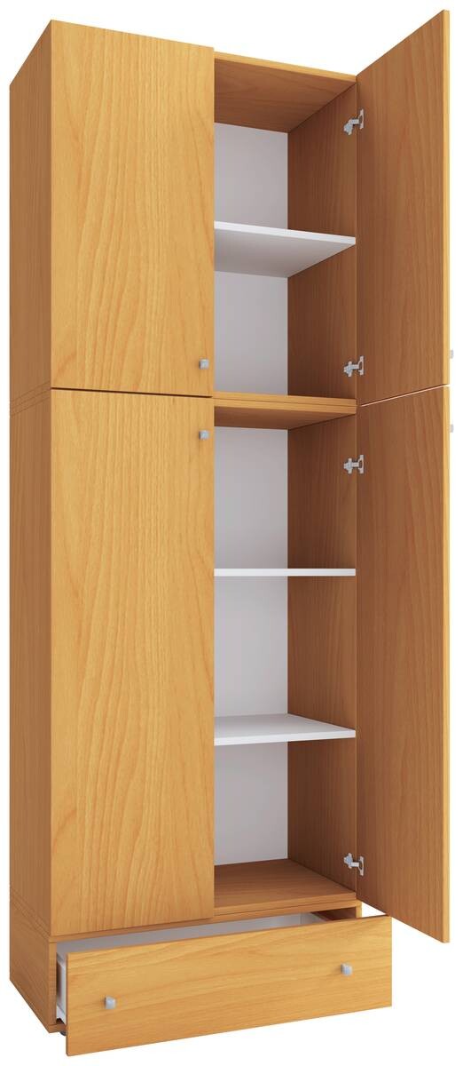 Schuhschrank Lona buche weiß B/H/T: ca. 200x70x39 cm – Bild 2