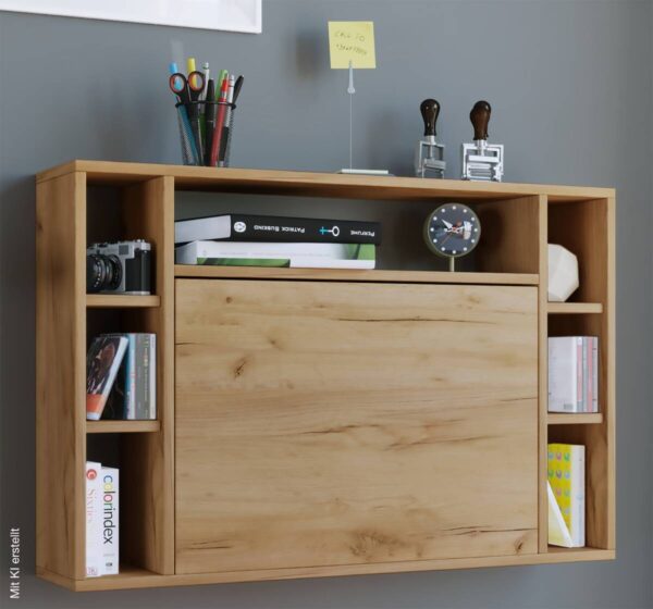 Computertisch Wandila Eiche Honig Nachbildung B/H/T: ca. 90x60x20 cm – Bild 2