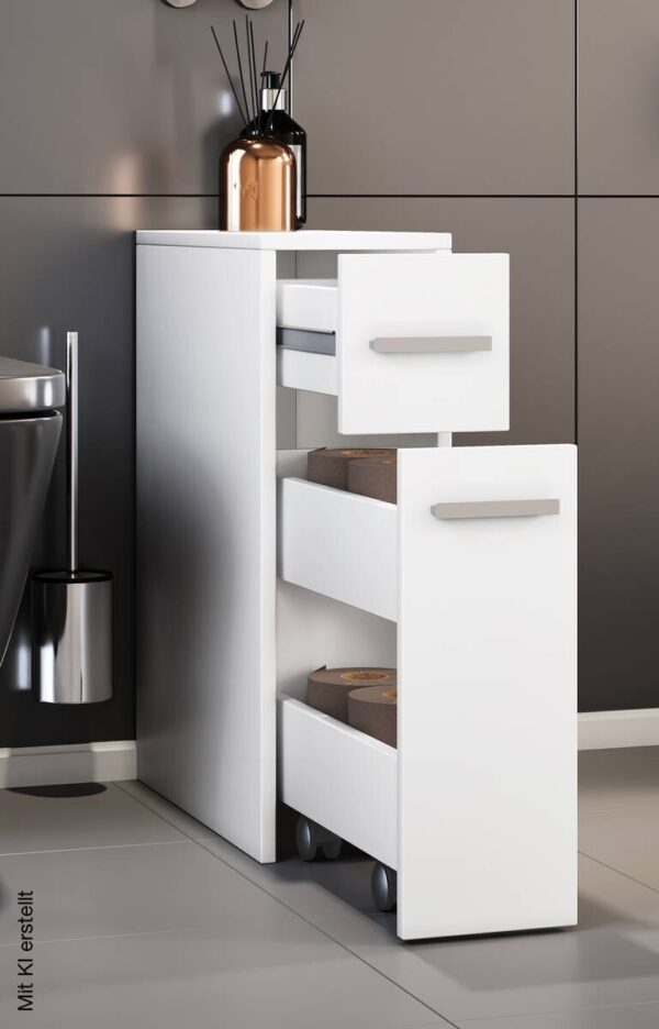 Unterschrank Zalo weiß B/H/T: ca. 20x61x45 cm – Bild 2