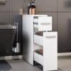 Unterschrank Zalo weiß B/H/T: ca. 20x61x45 cm – Bild 3