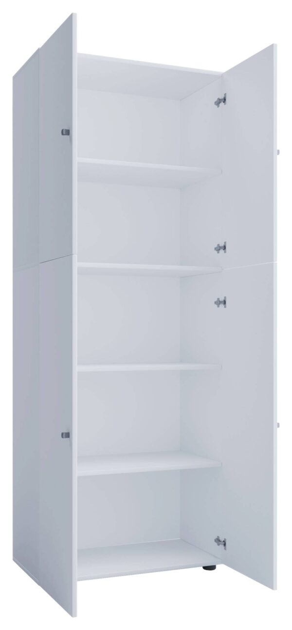Kleiderschrank Lona weiß B/H/T: ca. 70x182x39 cm – Bild 2