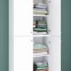 Kleiderschrank Lona weiß B/H/T: ca. 70x223x39 cm – Bild 2
