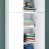 Kleiderschrank Lona weiß B/H/T: ca. 70x200x39 cm – Bild 2