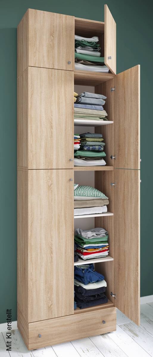 Kleiderschrank Lona Eiche B/H/T: ca. 70x240x39 cm – Bild 2