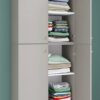 Kleiderschrank Lona grau B/H/T: ca. 70x240x39 cm – Bild 2