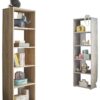 Regal Small Back Eiche Sonoma Nachbildung weiß B/H/T: ca. 50x165x30 cm – Bild 2