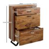 Kommode rosenholz Nachbildung B/H/T: ca. 80x40x120 cm Kommode rosenholz Nachbildung B/H/T: ca. 80x40x120 cm – Bild 4