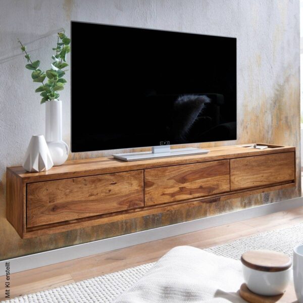 Lowboard rosenholz Nachbildung B/H/T: ca. 160x25x35 cm – Bild 3