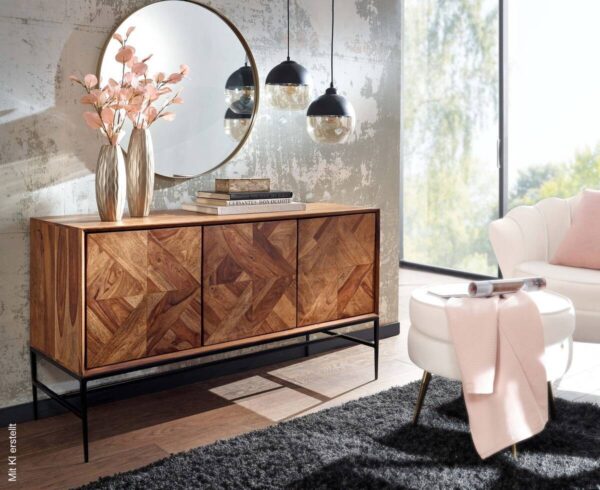 Sideboard rosenholz Nachbildung B/H/T: ca. 123x70x45 cm Sideboard rosenholz Nachbildung B/H/T: ca. 123x70x45 cm – Bild 2