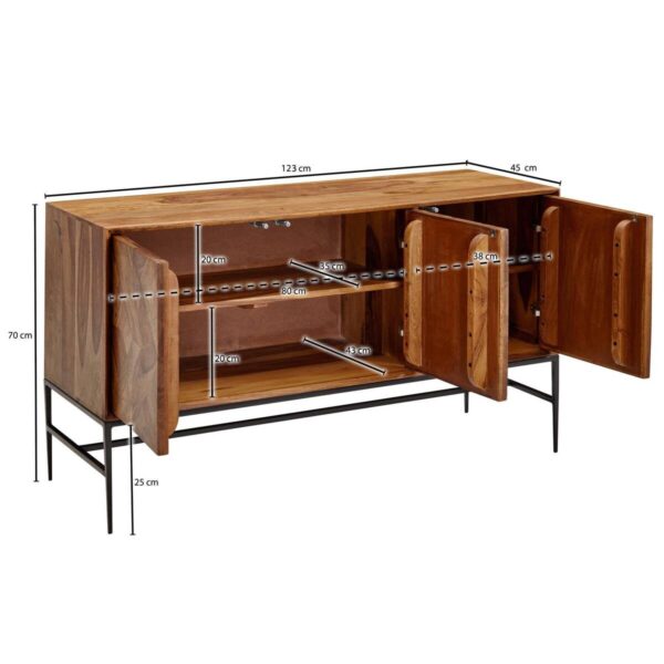 Sideboard rosenholz Nachbildung B/H/T: ca. 123x70x45 cm Sideboard rosenholz Nachbildung B/H/T: ca. 123x70x45 cm – Bild 4