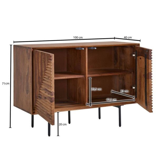 Sideboard rosenholz Nachbildung B/H/T: ca. 100x71x40 cm – Bild 4