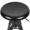 Barhocker schwarz Eisen B/H/T/D: ca. 53x80x53x31 cm – Bild 3