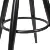 Barhocker schwarz Eisen B/H/T/D: ca. 53x80x53x31 cm – Bild 4