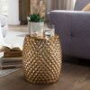 Beistelltisch gold Aluminium B/H/T: ca. 32x42x32 cm – Bild 4