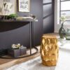 Beistelltisch gold Aluminium B/H/T: ca. 30x47x30 cm – Bild 3