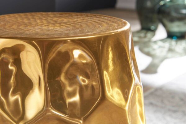Beistelltisch gold Aluminium B/H/T: ca. 30x47x30 cm – Bild 4