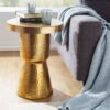 Beistelltisch gold Aluminium B/H/T: ca. 43x59x43 cm – Bild 4