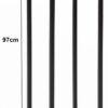 Beistelltisch braun Holz B/H/T: ca. 30x97x30 cm – Bild 2