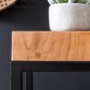 Beistelltisch braun Holz B/H/T: ca. 30x97x30 cm – Bild 3