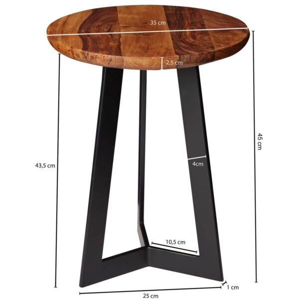 Beistelltisch rosenholz Holz B/H/T: ca. 35x45x35 cm – Bild 5