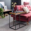 Beistelltisch rosenholz Nachbildung Holz B/H/T: ca. 70x65x34 cm – Bild 2