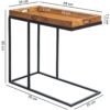 Beistelltisch rosenholz Nachbildung Holz B/H/T: ca. 70x65x34 cm – Bild 4