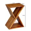 Beistelltisch rosenholz Nachbildung Holz B/H/T: ca. 43x60x30 cm Beistelltisch rosenholz Nachbildung Holz B/H/T: ca. 43x60x30 cm – Bild 2