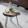 Beistelltisch braun Holz B/H/T: ca. 40x40x32 cm Beistelltisch braun Holz B/H/T: ca. 40x40x32 cm – Bild 4
