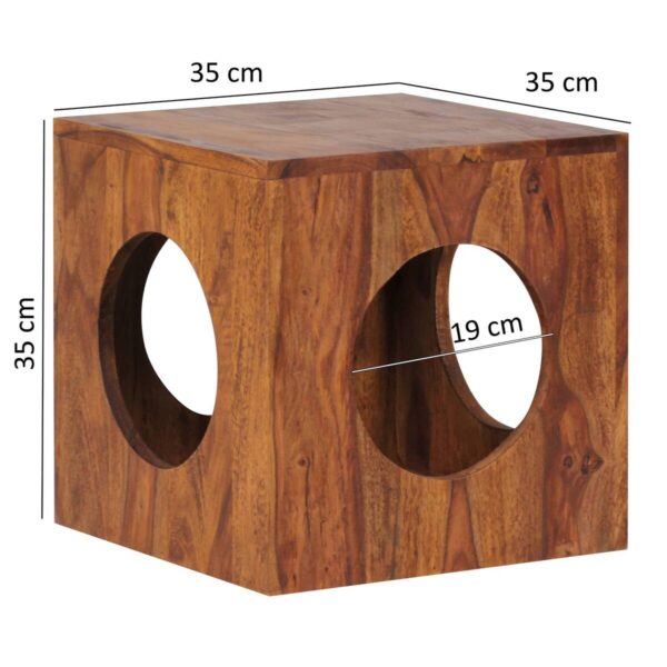 Beistelltisch rosenholz Holz B/H/T: ca. 35x35x35 cm Beistelltisch rosenholz Holz B/H/T: ca. 35x35x35 cm – Bild 3