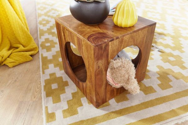 Beistelltisch rosenholz Holz B/H/T: ca. 35x35x35 cm Beistelltisch rosenholz Holz B/H/T: ca. 35x35x35 cm – Bild 5