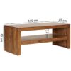Couchtisch braun B/H/T: ca. 110x45x45 cm – Bild 4