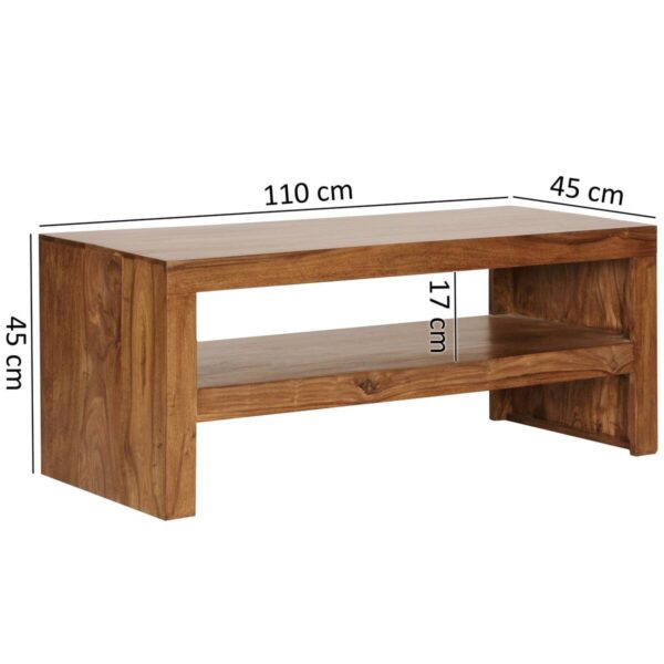 Couchtisch braun B/H/T: ca. 110x45x45 cm – Bild 4