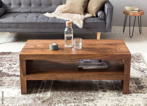 Couchtisch braun B/H/T: ca. 110x45x45 cm – Bild 5