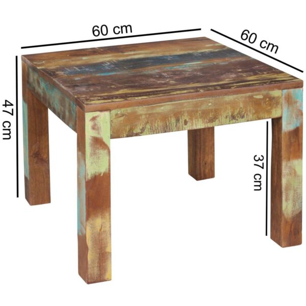 Couchtisch bunt B/H/T: ca. 60x47x60 cm Couchtisch bunt B/H/T: ca. 60x47x60 cm – Bild 5